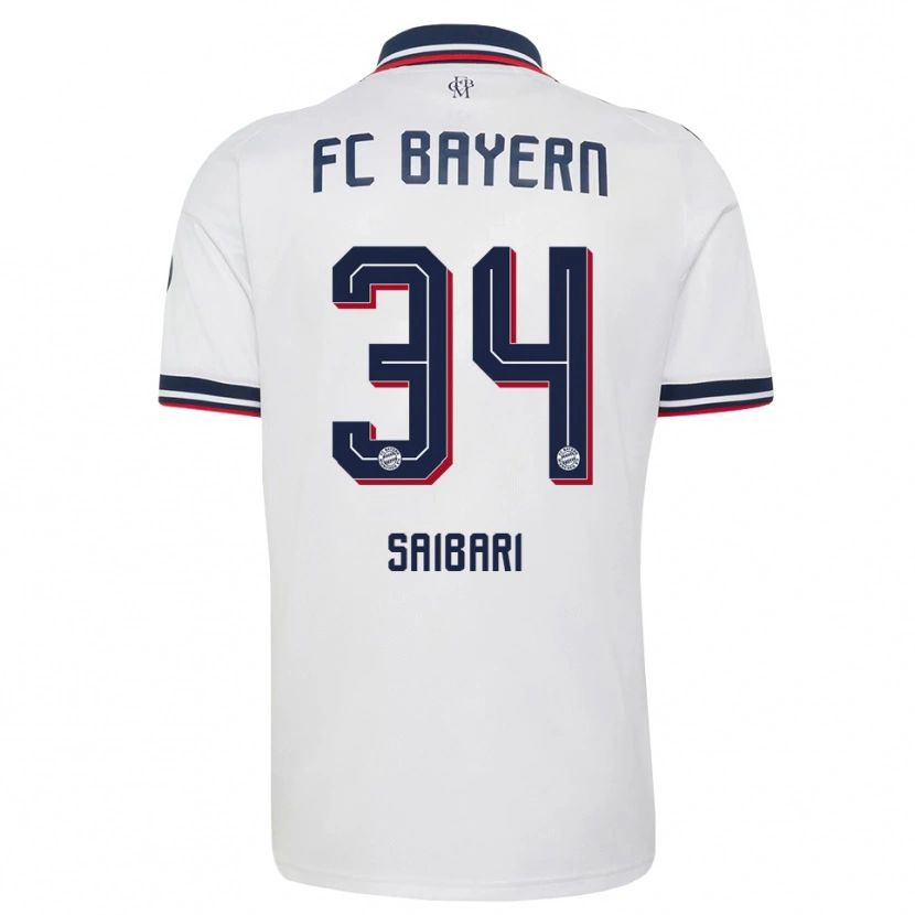 Danxen Women Ismael Saibari #34 White Gray Red Away Jersey 2026/27 T-Shirt