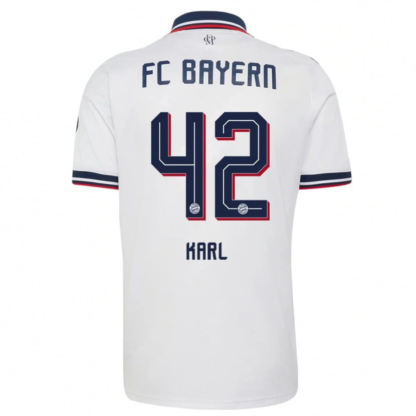 Danxen Women Lennart Karl #42 White Gray Red Away Jersey 2026/27 T-Shirt