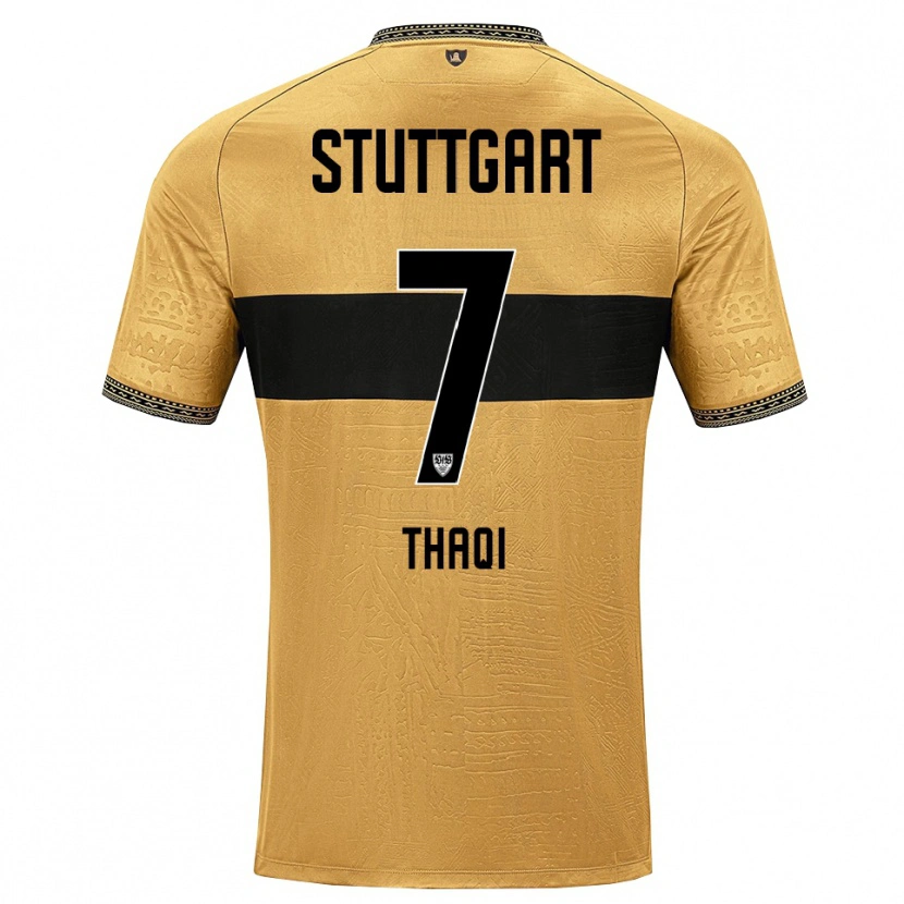 Danxen Women Arlind Thaqi #7 Brown Black White Away Jersey 2026/27 T-Shirt