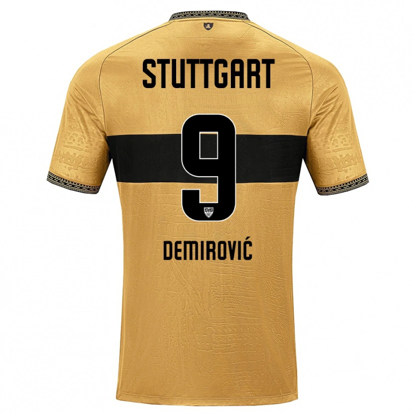Danxen Women Ermedin Demirovic #9 Brown Black White Away Jersey 2026/27 T-Shirt