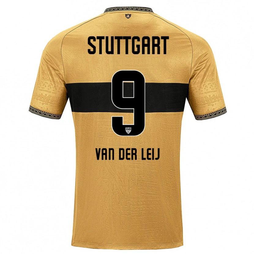 Danxen Women Tim Van Der Leij #9 Brown Black White Away Jersey 2026/27 T-Shirt