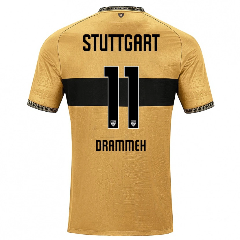 Danxen Women Mohamed Drammeh #11 Brown Black White Away Jersey 2026/27 T-Shirt