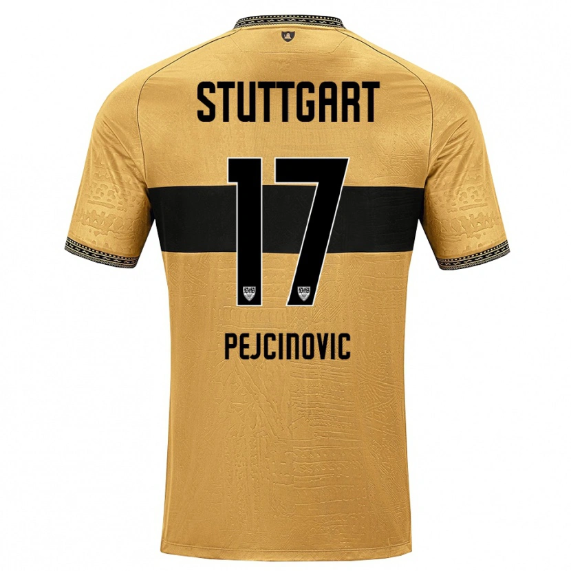 Danxen Women Dzenan Pejcinovic #17 Brown Black White Away Jersey 2026/27 T-Shirt