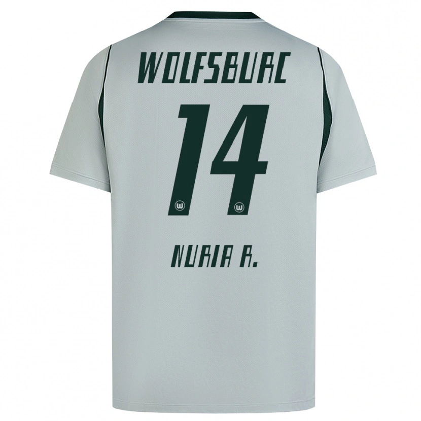Danxen Women Nuria Rabano #14 Gray Green Away Jersey 2026/27 T-Shirt