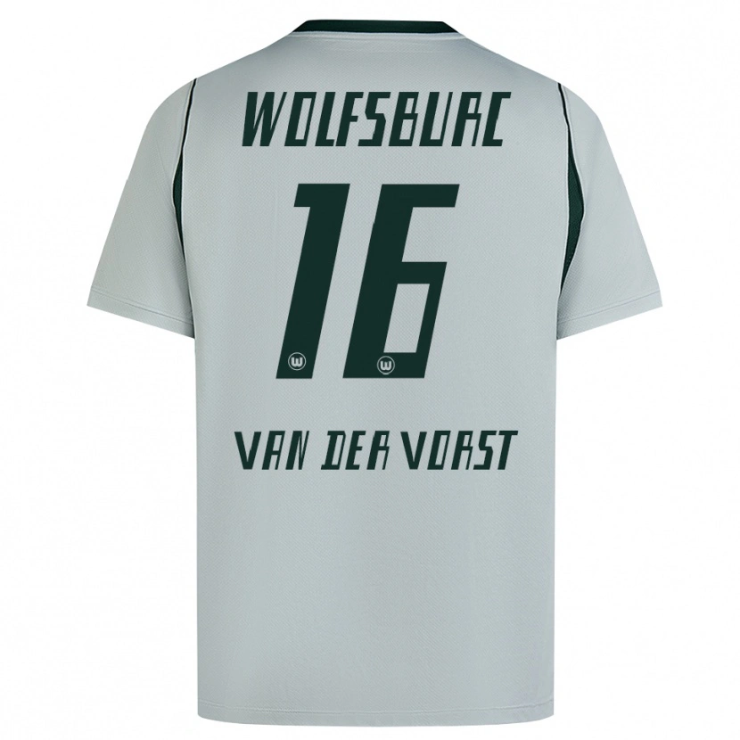 Danxen Women Fynn Van Der Vorst #16 Gray Green Away Jersey 2026/27 T-Shirt