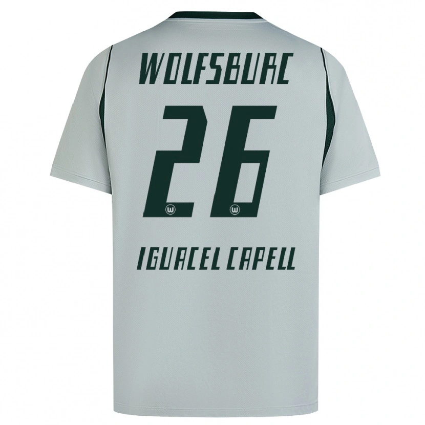 Danxen Women Diego Iguacel Capell #26 Gray Green Away Jersey 2026/27 T-Shirt