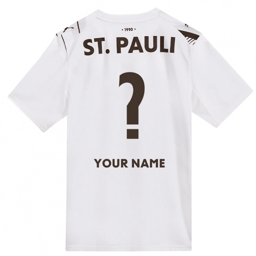Danxen Women Your Name #0 Café White Red Away Jersey 2026/27 T-Shirt