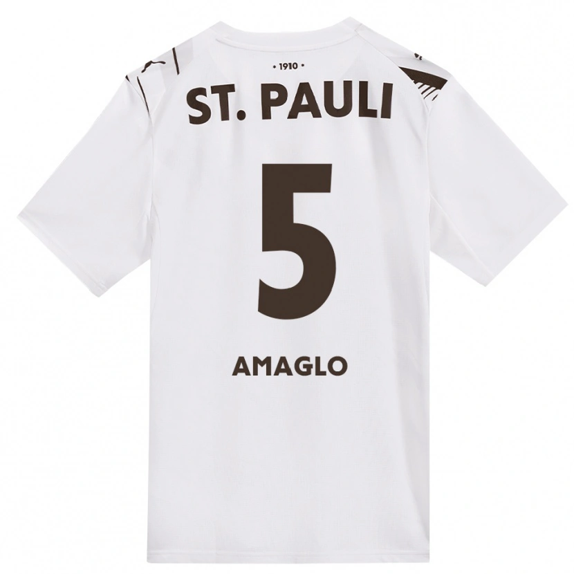Danxen Women Aron Amaglo #5 Café White Red Away Jersey 2026/27 T-Shirt