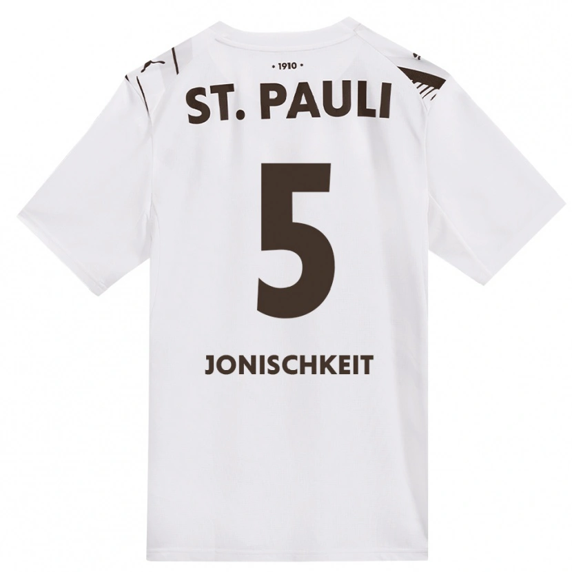 Danxen Women Jamal Jonischkeit #5 Café White Red Away Jersey 2026/27 T-Shirt