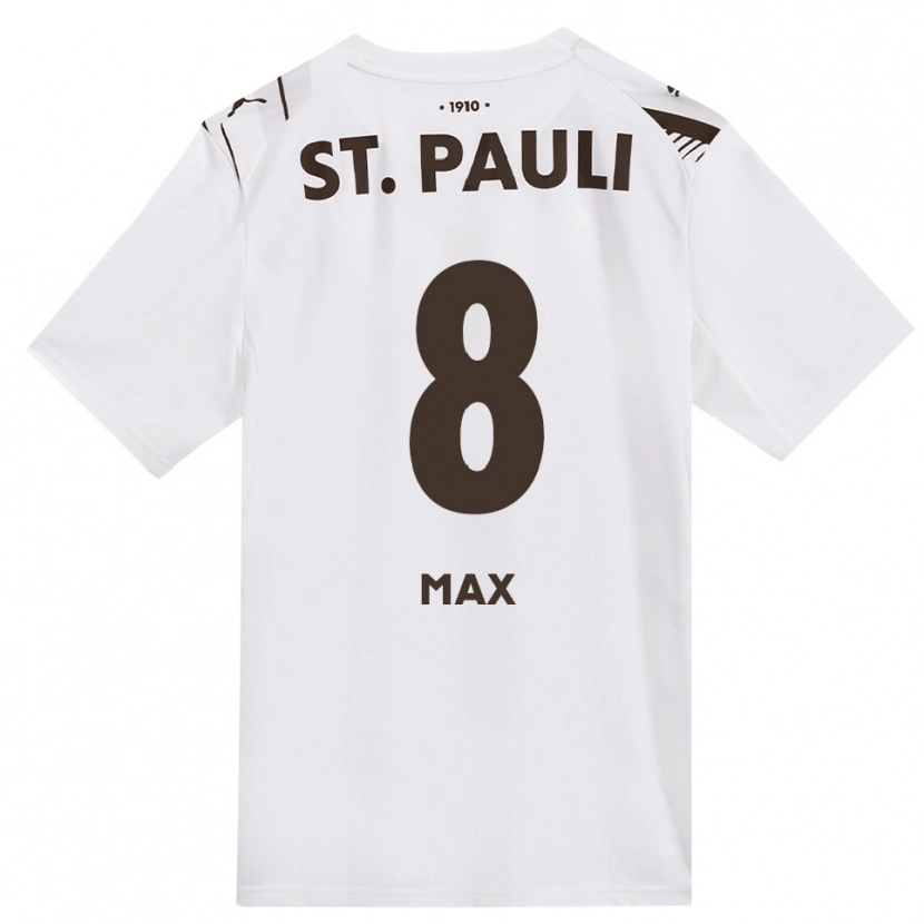 Danxen Women Max Herrmann #8 Café White Red Away Jersey 2026/27 T-Shirt