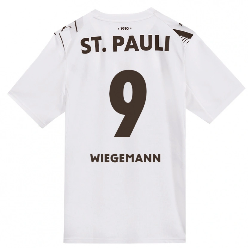 Danxen Women Mats Wiegemann #9 Café White Red Away Jersey 2026/27 T-Shirt