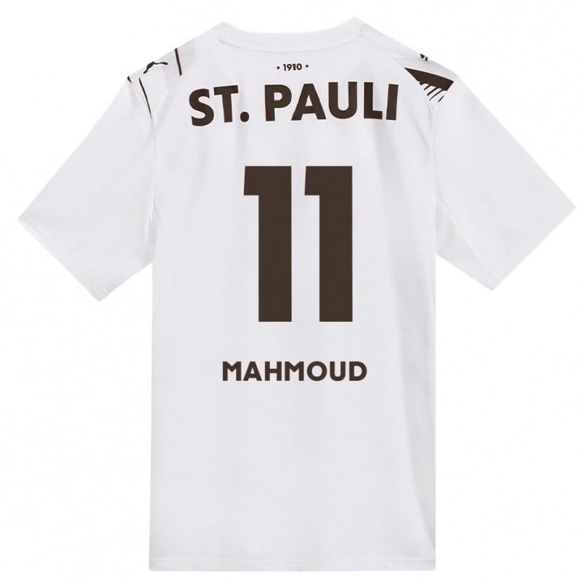 Danxen Women Mahmoud Mohamed Hassan Mitwalli #11 Café White Red Away Jersey 2026/27 T-Shirt