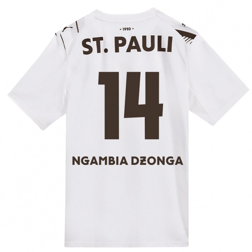 Danxen Women Sisco Ngambia #14 Café White Red Away Jersey 2026/27 T-Shirt