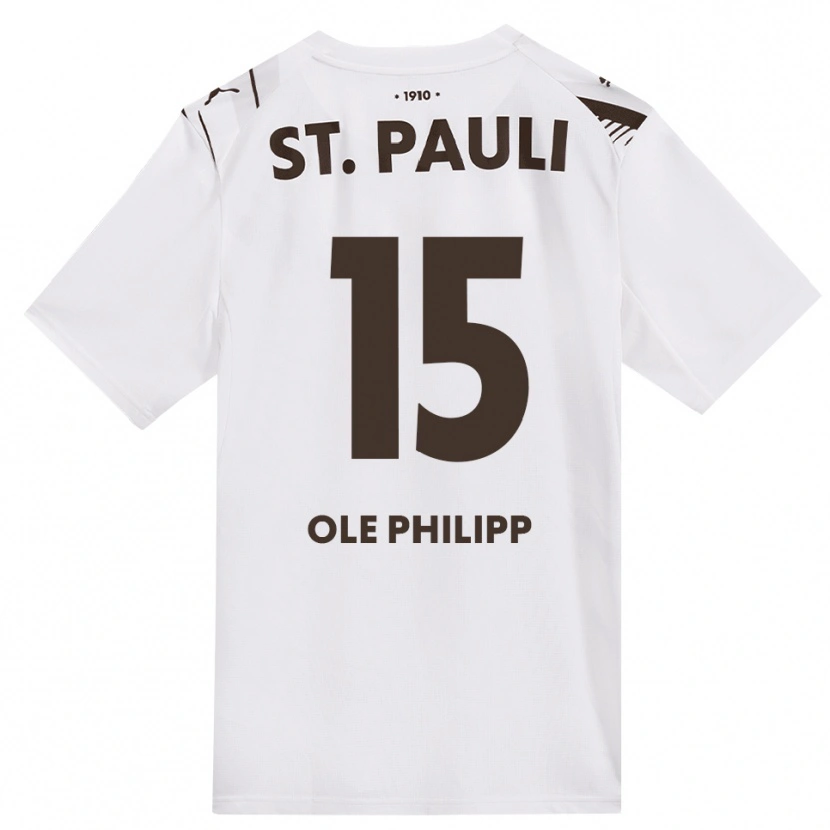 Danxen Women Michel Ole Philipp #15 Café White Red Away Jersey 2026/27 T-Shirt
