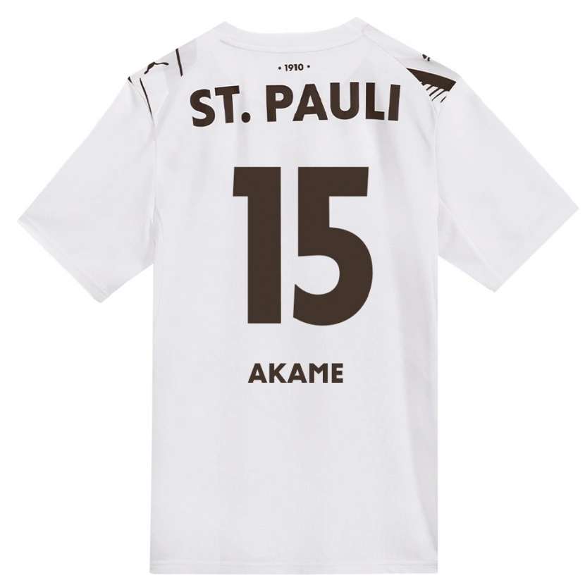 Danxen Women Kenzy-Baudry Akame #15 Café White Red Away Jersey 2026/27 T-Shirt