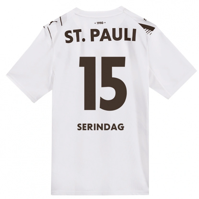 Danxen Women Levin Serindag #15 Café White Red Away Jersey 2026/27 T-Shirt