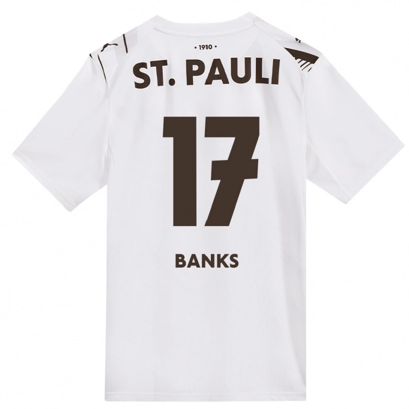 Danxen Women Scott Banks #17 Café White Red Away Jersey 2026/27 T-Shirt