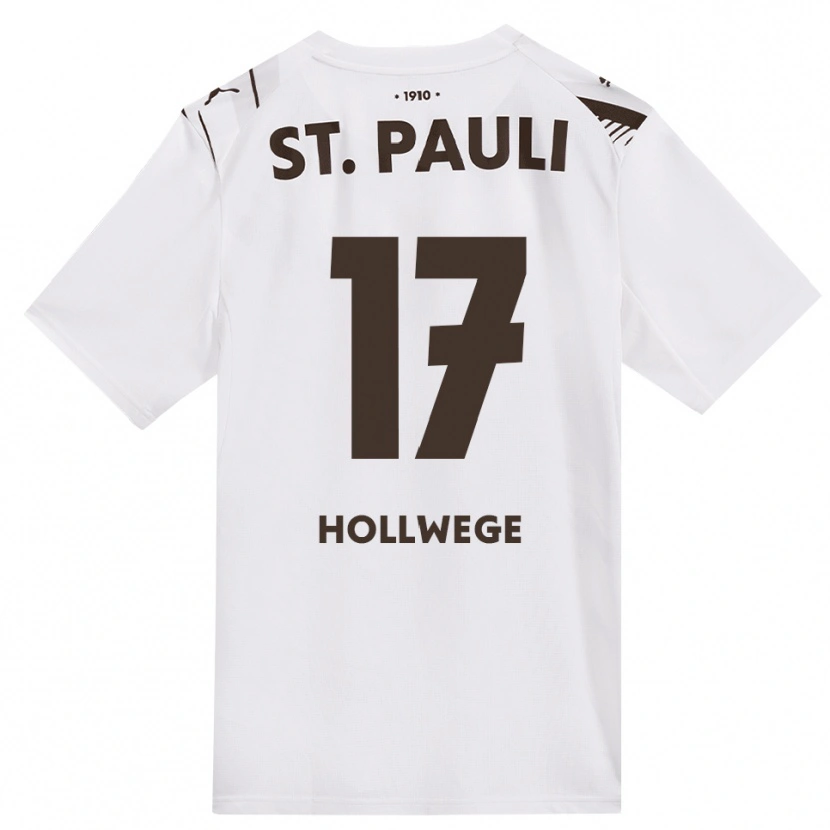 Danxen Women Jonah Hollwege #17 Café White Red Away Jersey 2026/27 T-Shirt