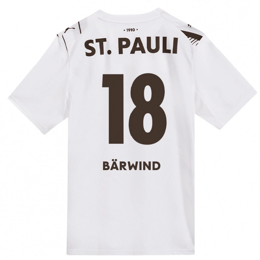 Danxen Women Jonas Bärwind #18 Café White Red Away Jersey 2026/27 T-Shirt