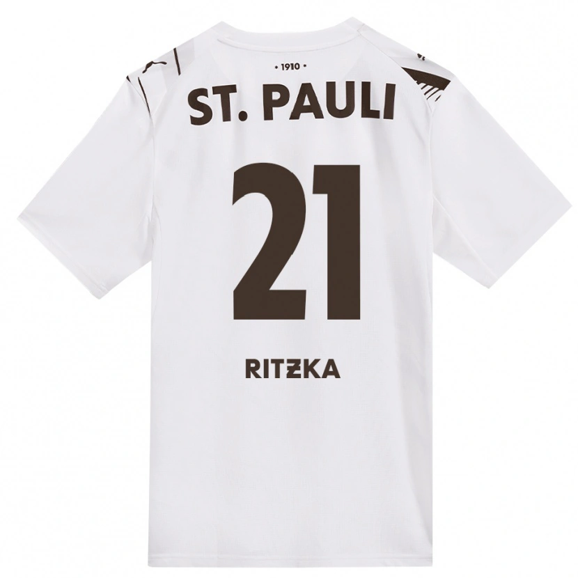 Danxen Women Lars Ritzka #21 Café White Red Away Jersey 2026/27 T-Shirt