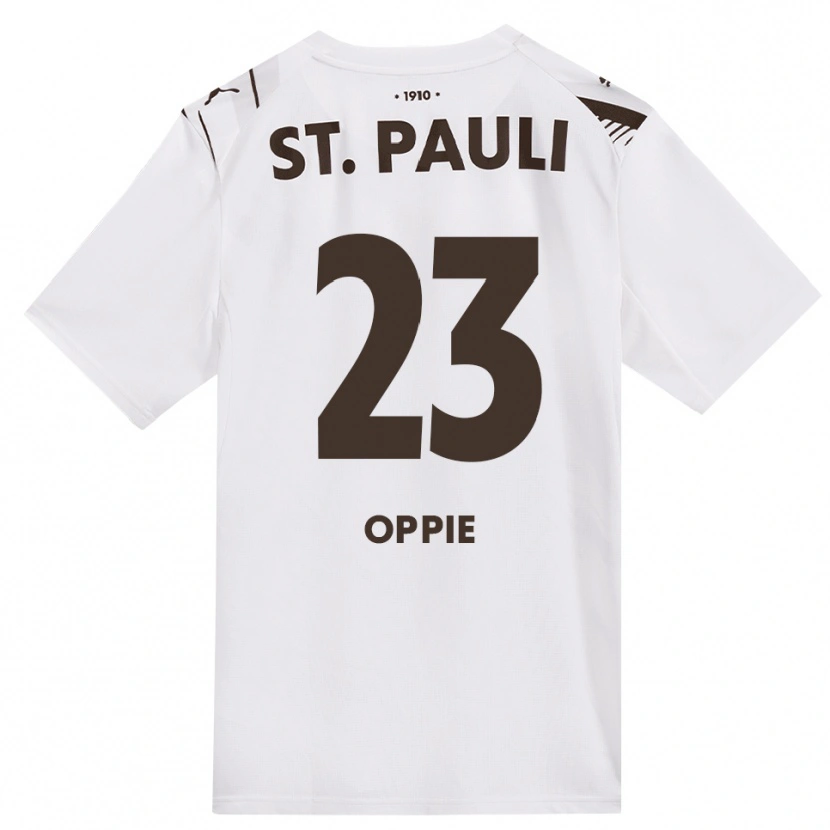 Danxen Women Louis Oppie #23 Café White Red Away Jersey 2026/27 T-Shirt