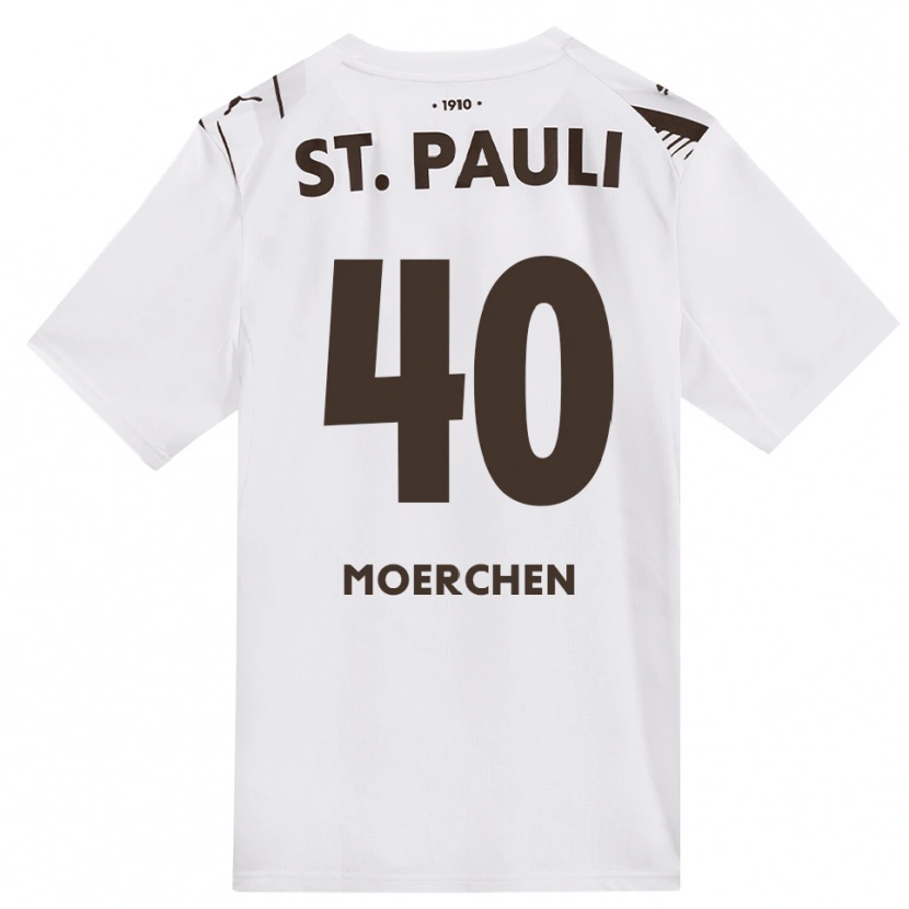 Danxen Women Theo Moerchen #40 Café White Red Away Jersey 2026/27 T-Shirt