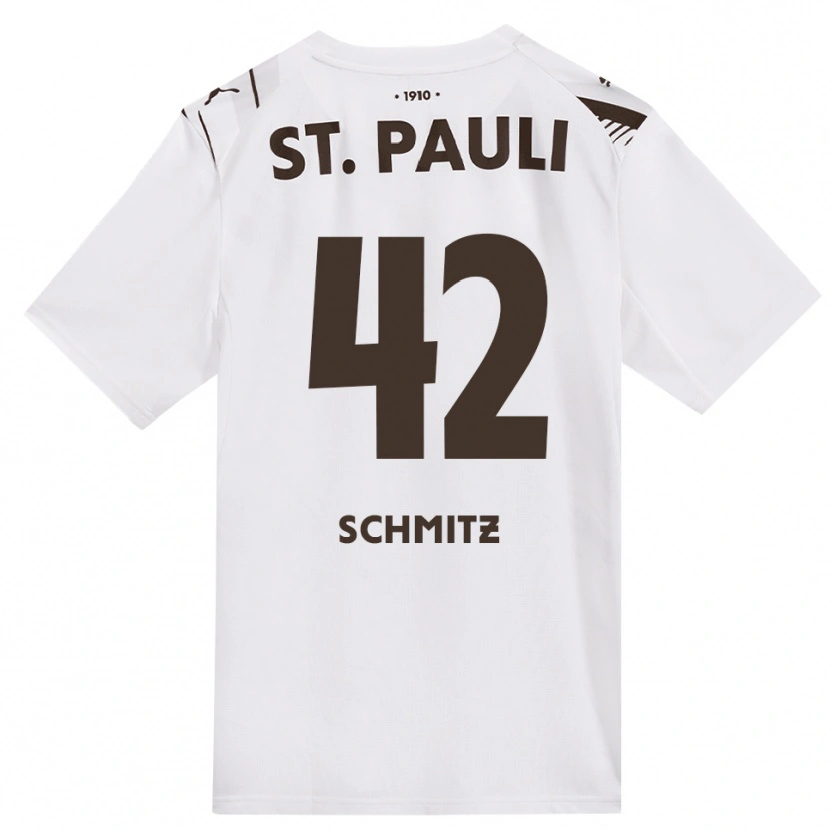 Danxen Women Marwin Schmitz #42 Café White Red Away Jersey 2026/27 T-Shirt