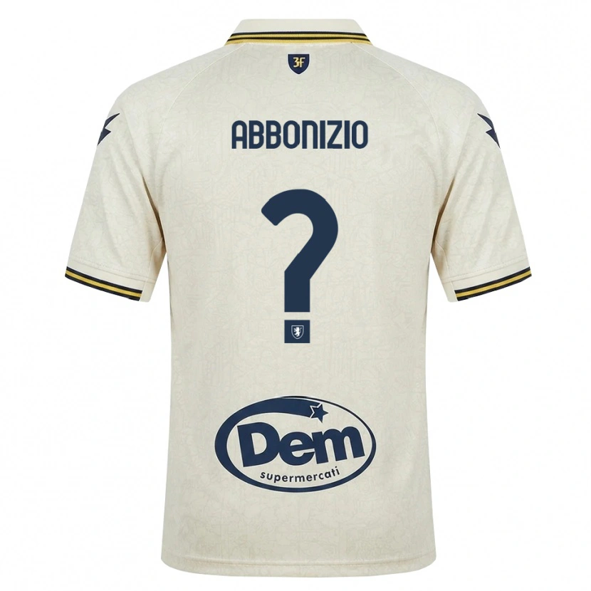 Danxen Women Diego Abbonizio #0 Oldlace Yellow Black Away Jersey 2026/27 T-Shirt
