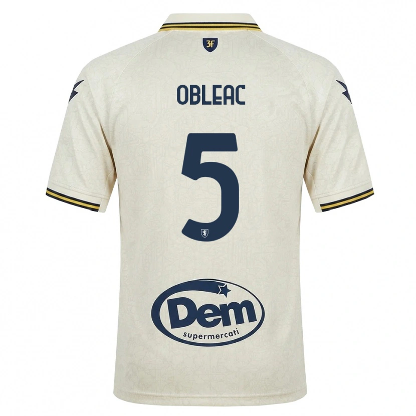 Danxen Women Matteo Obleac #5 Oldlace Yellow Black Away Jersey 2026/27 T-Shirt
