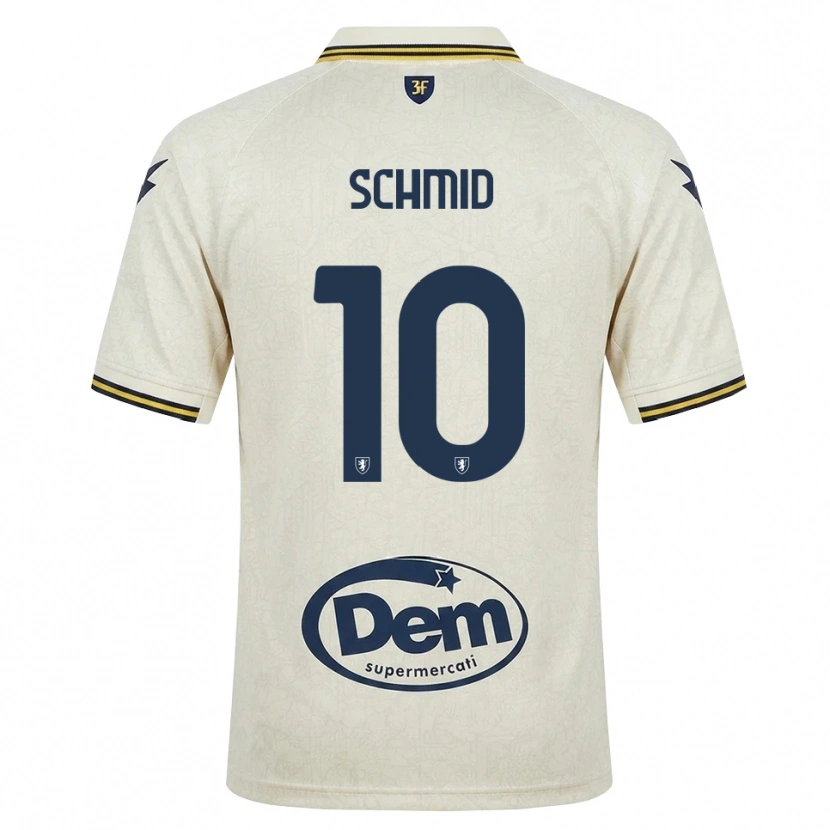 Danxen Women Romano Schmid #10 Oldlace Yellow Black Away Jersey 2026/27 T-Shirt