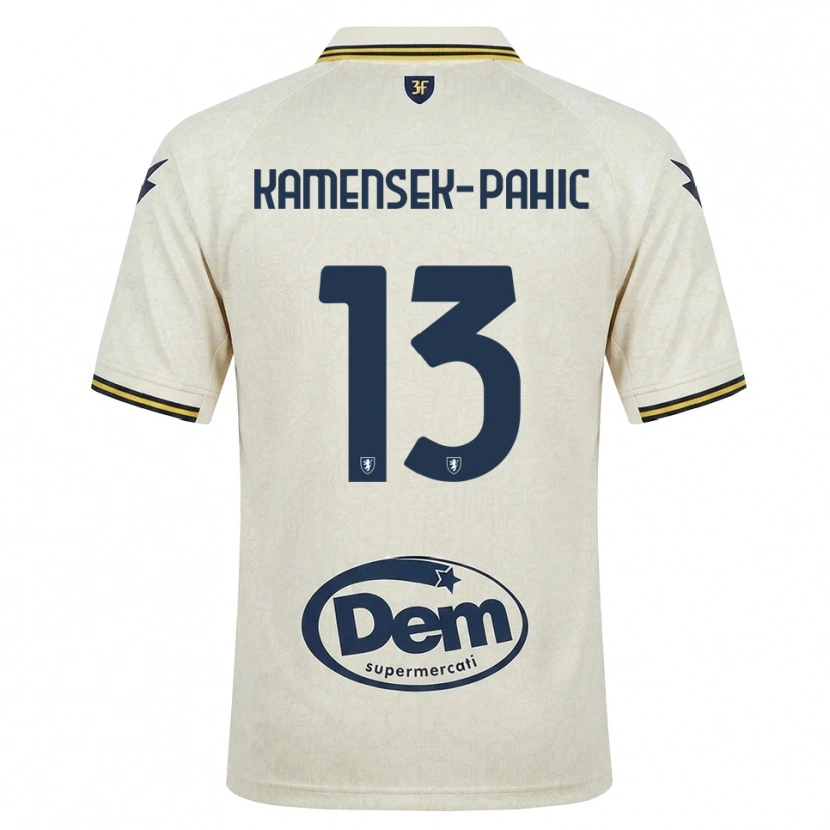 Danxen Women Matjaz Kamensek-Pahic #13 Oldlace Yellow Black Away Jersey 2026/27 T-Shirt