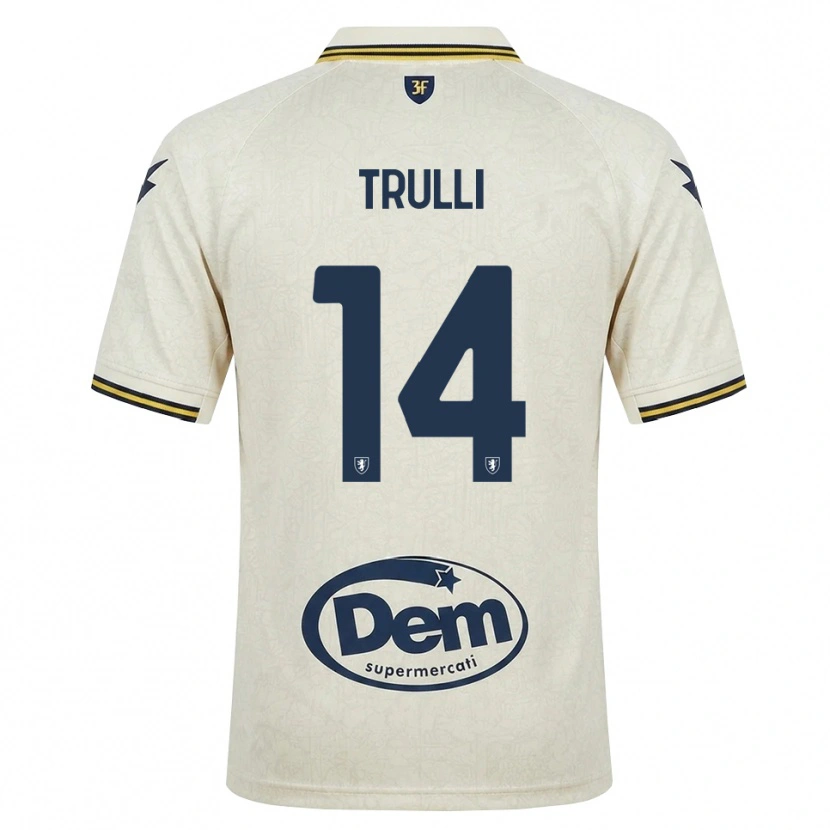 Danxen Women Lorenzo Trulli #14 Oldlace Yellow Black Away Jersey 2026/27 T-Shirt