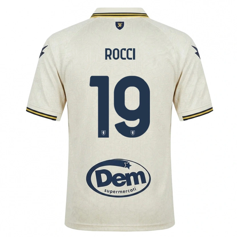 Danxen Women Valerio Rocci #19 Oldlace Yellow Black Away Jersey 2026/27 T-Shirt