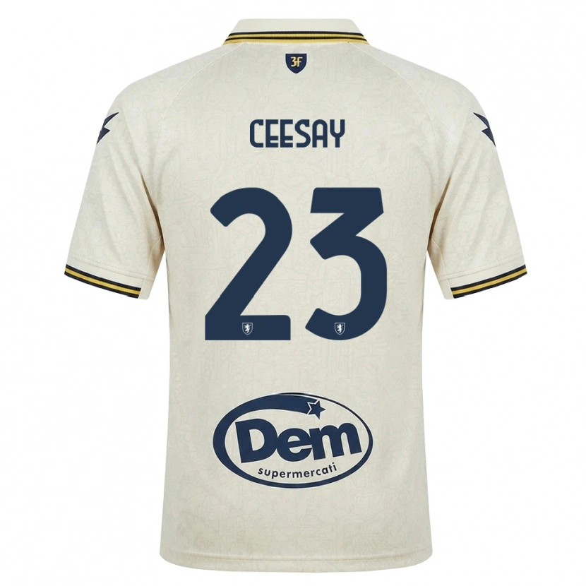 Danxen Women Abubacar Ceesay #23 Oldlace Yellow Black Away Jersey 2026/27 T-Shirt