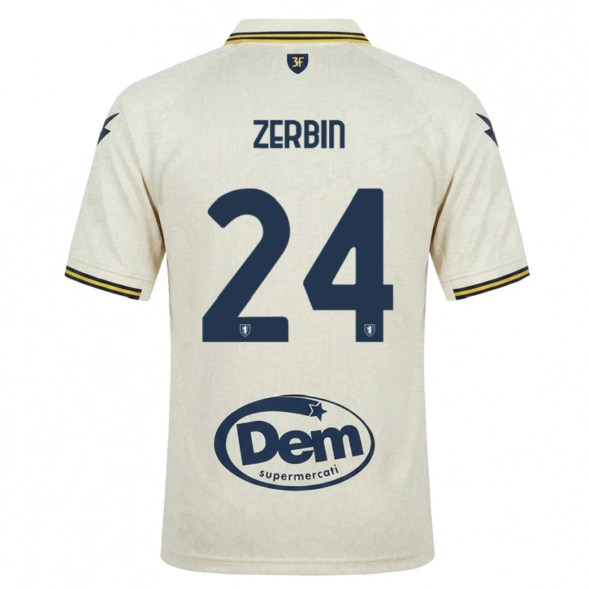 Danxen Women Alessio Zerbin #24 Oldlace Yellow Black Away Jersey 2026/27 T-Shirt