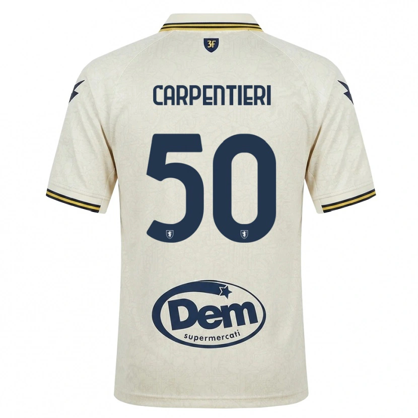Danxen Women Christian Carpentieri #50 Oldlace Yellow Black Away Jersey 2026/27 T-Shirt