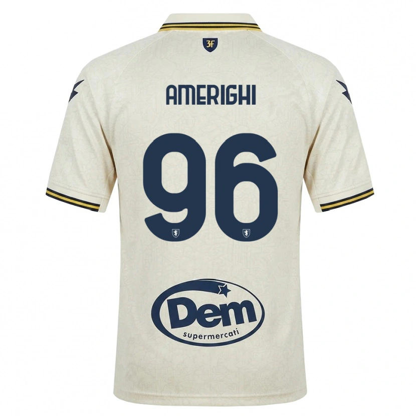 Danxen Women Igor Amerighi #96 Oldlace Yellow Black Away Jersey 2026/27 T-Shirt
