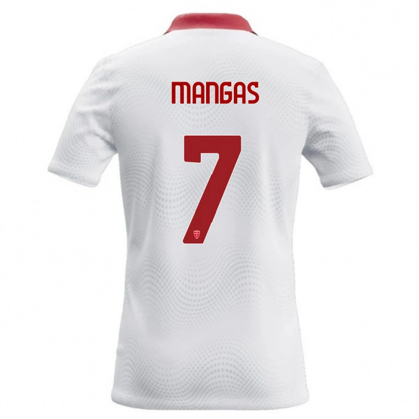 Danxen Women Ricardo Mangas #7 White Red Away Jersey 2026/27 T-Shirt
