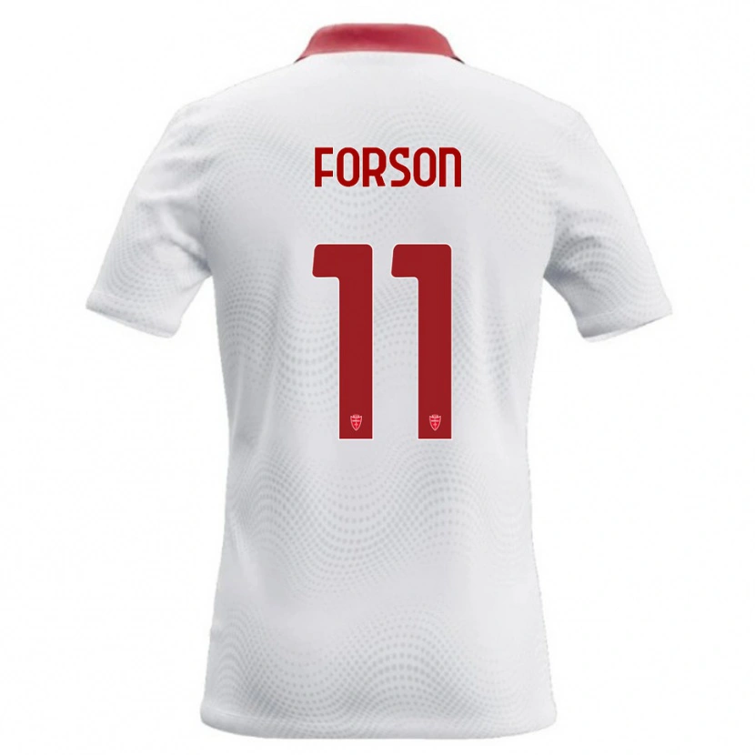 Danxen Women Omari Forson #11 White Red Away Jersey 2026/27 T-Shirt