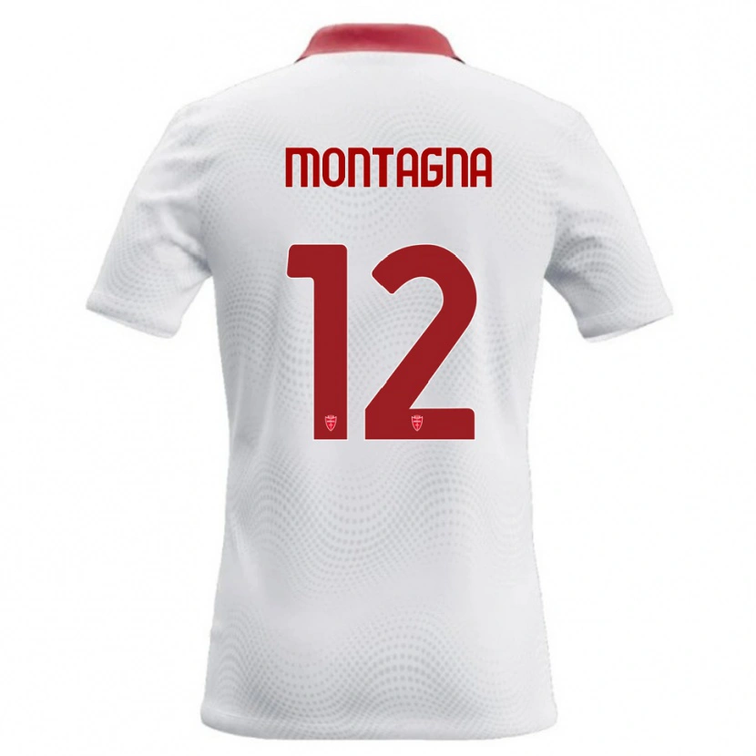 Danxen Women Jacopo Montagna #12 White Red Away Jersey 2026/27 T-Shirt