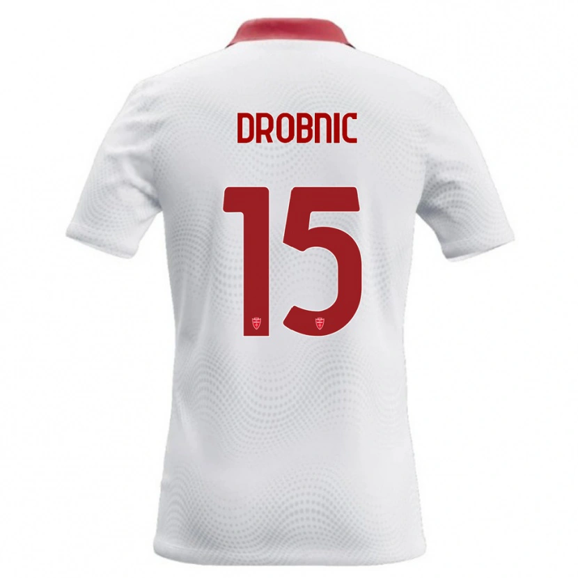 Danxen Women Matic Drobnic #15 White Red Away Jersey 2026/27 T-Shirt