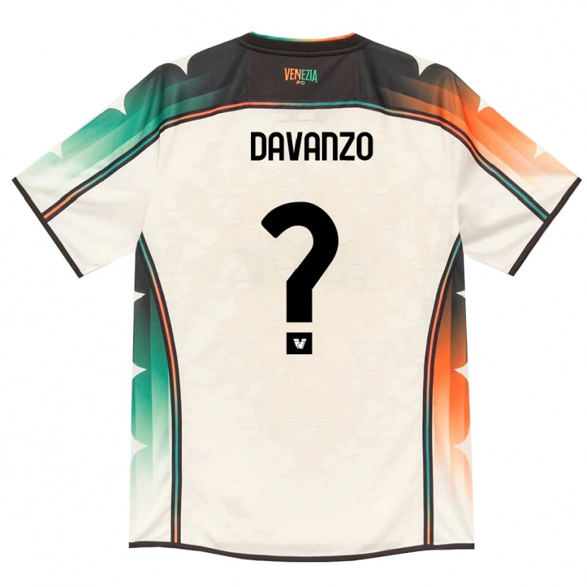 Danxen Women Tommaso Davanzo #0 Oldlace Orange Green Away Jersey 2026/27 T-Shirt