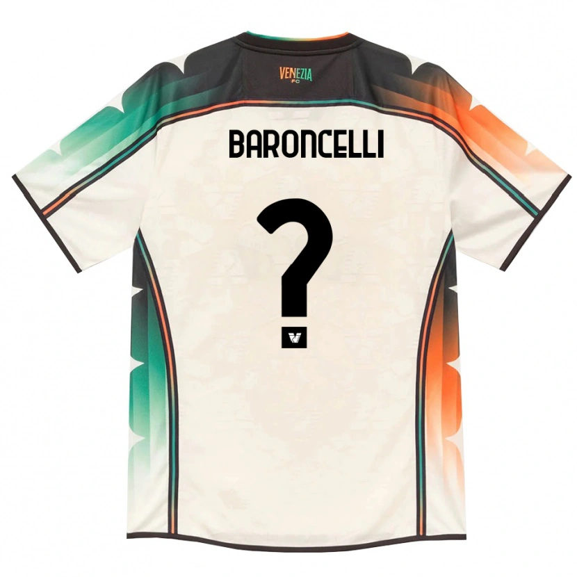 Danxen Women Andrea Baroncelli #0 Oldlace Orange Green Away Jersey 2026/27 T-Shirt