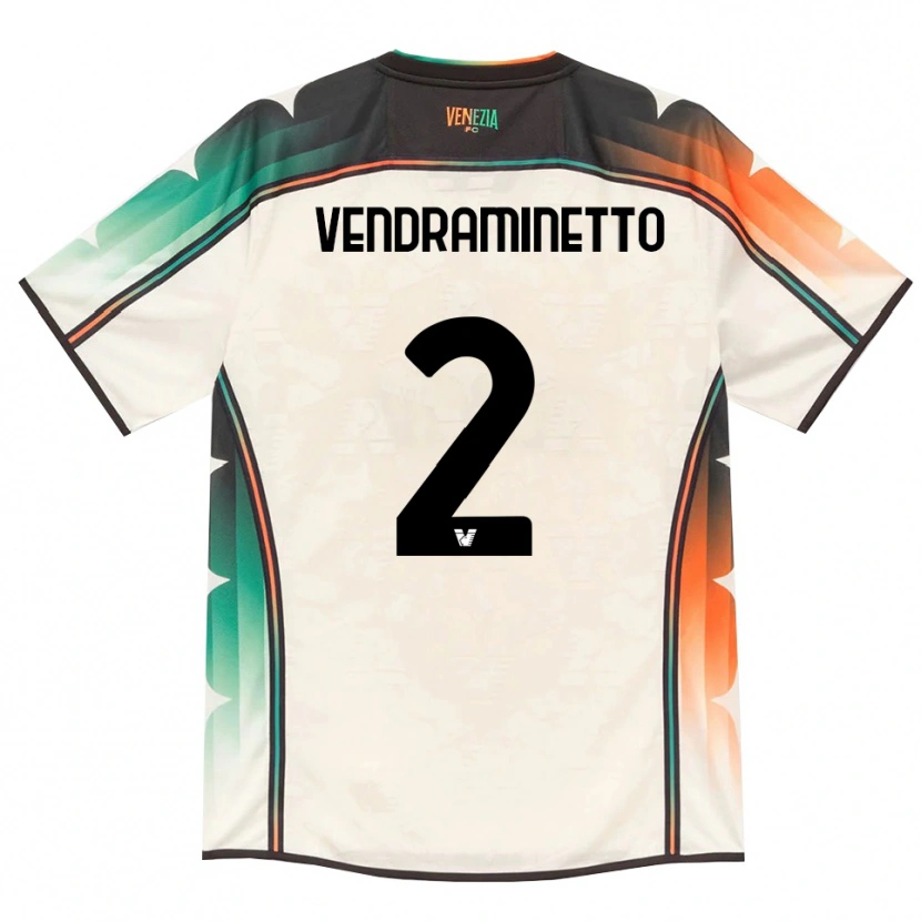 Danxen Women Andrea Vendraminetto #2 Oldlace Orange Green Away Jersey 2026/27 T-Shirt