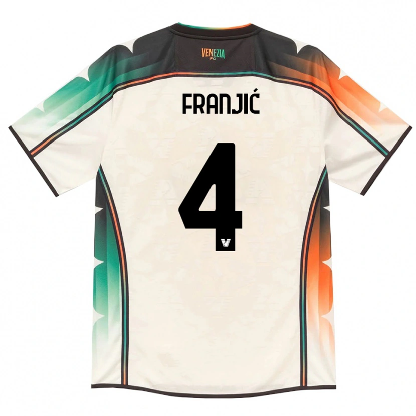 Danxen Women Bartol Franjic #4 Oldlace Orange Green Away Jersey 2026/27 T-Shirt