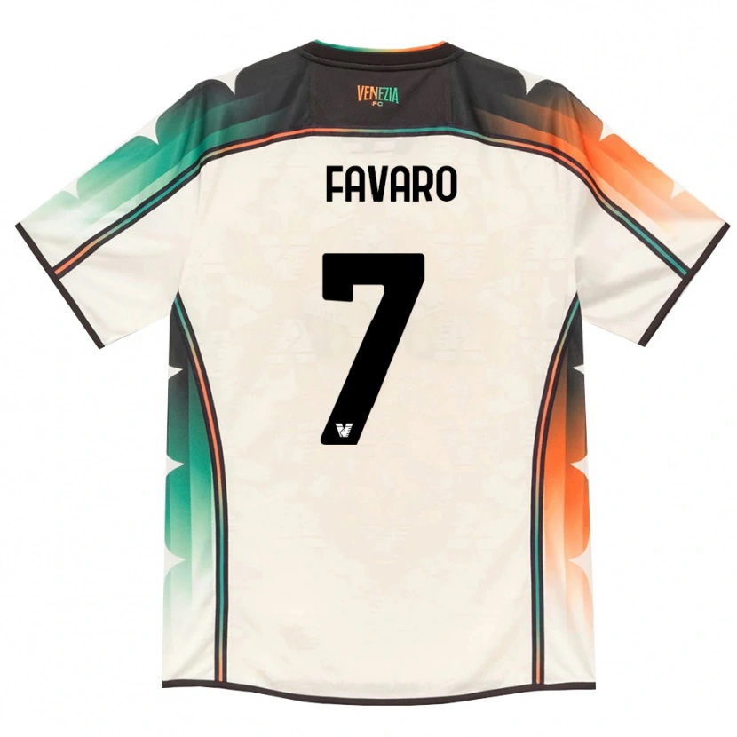 Danxen Women Federico Favaro #7 Oldlace Orange Green Away Jersey 2026/27 T-Shirt