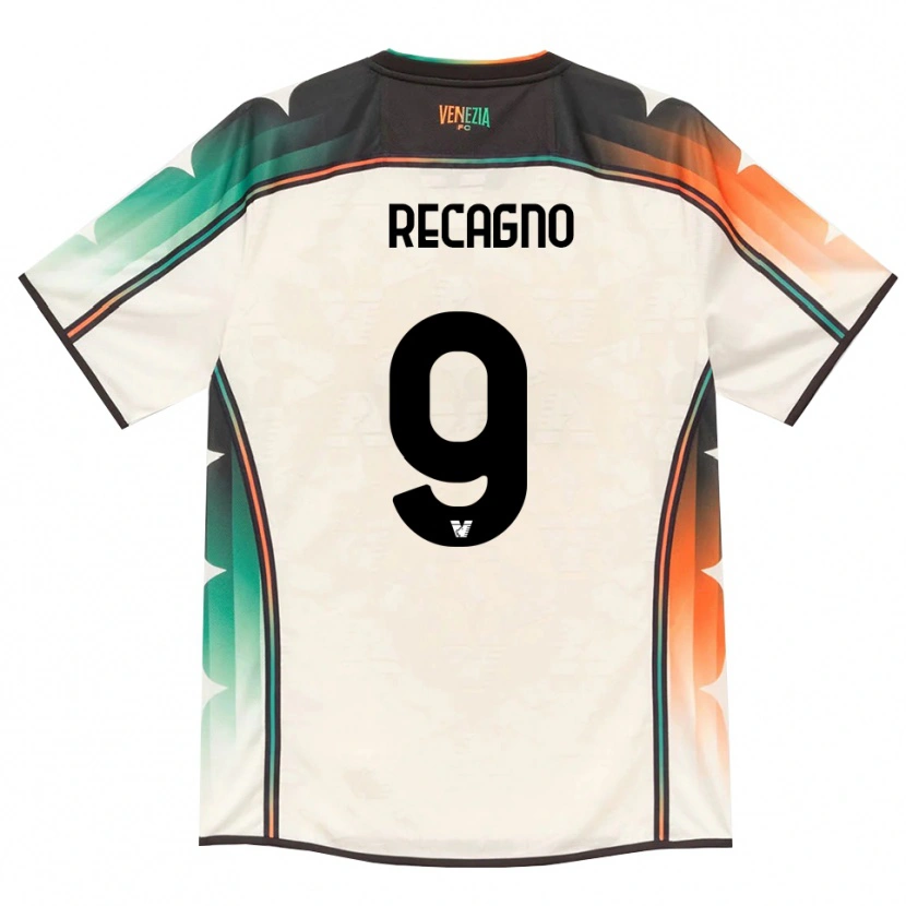 Danxen Women Francesco Recagno #9 Oldlace Orange Green Away Jersey 2026/27 T-Shirt