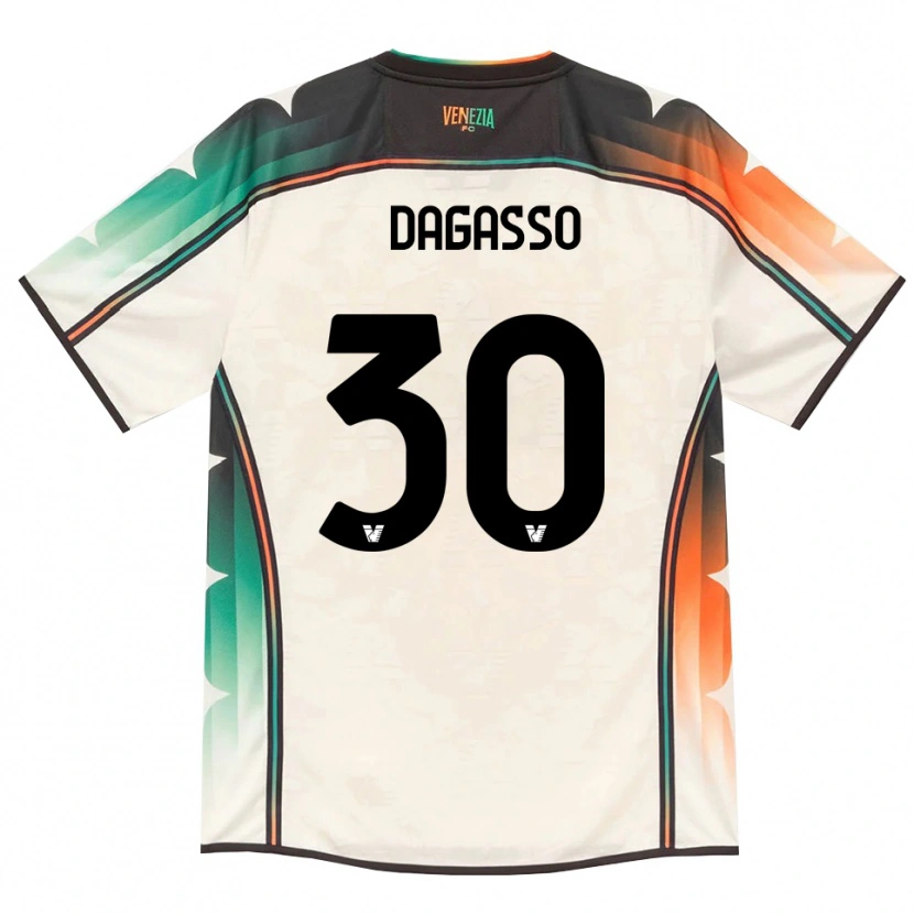 Danxen Women Matteo Dagasso #30 Oldlace Orange Green Away Jersey 2026/27 T-Shirt