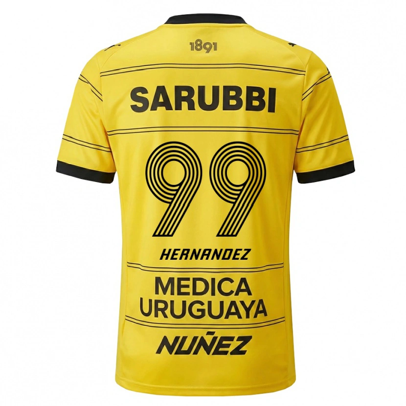 Danxen Women Abel Hernández #99 Yellow Black Away Jersey 2026/27 T-Shirt