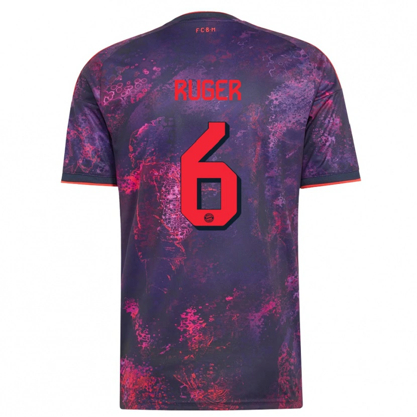 Danxen Women Kurt Ruger #6 Purple Red Third Jersey 2026/27 T-Shirt